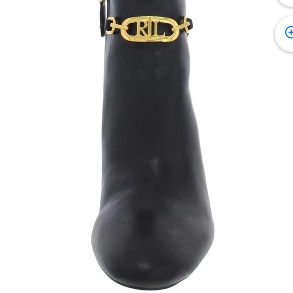 Lauren Ralph Lauren Womens Meredith Leather Almond Toe Ankle Boots Size 7B - Picture 4 of 7